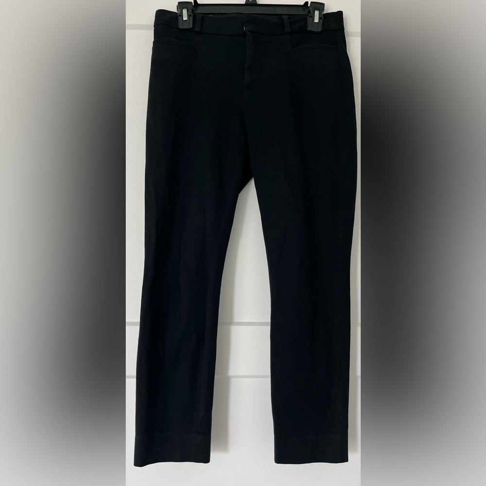 Banana Republic Sloan Black Straight Leg Women's Pants, Size 4 - Picture 4 of 9